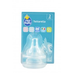 8058664049844Neo Baby Tettarella Collo Largo Regolabile Silicone 2m+ 2pz