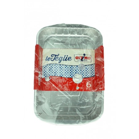 8021719141411Ottimo Teglia Alluminio 6 Porzioni 2pz