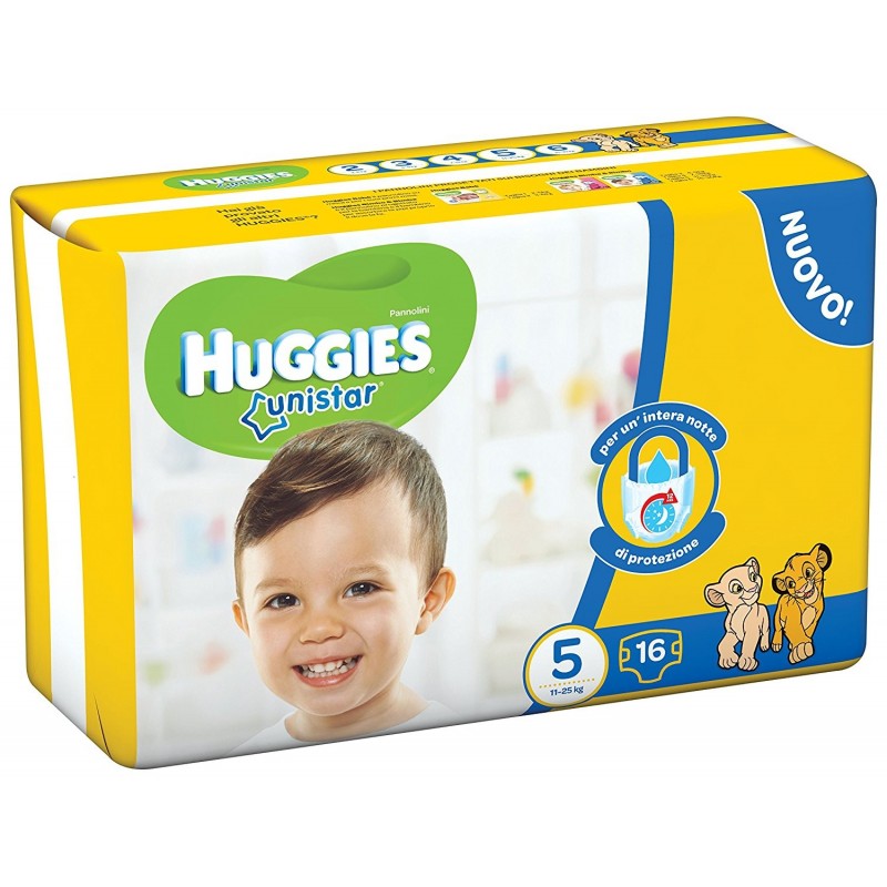 5029053538983Huggies Unistar Taglia N.5 - 11/25kg - 16pz