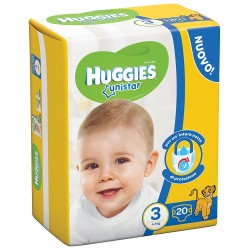 5029053538969Huggies Unistar Pannolini Taglia N.3 - 4/9kg 20pz