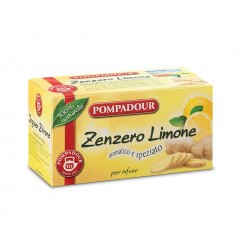 9001475062341Pompadour Infuso Zenzero Limone 20 Filtri