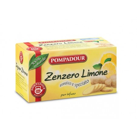 9001475062341Pompadour Infuso Zenzero Limone 20 Filtri