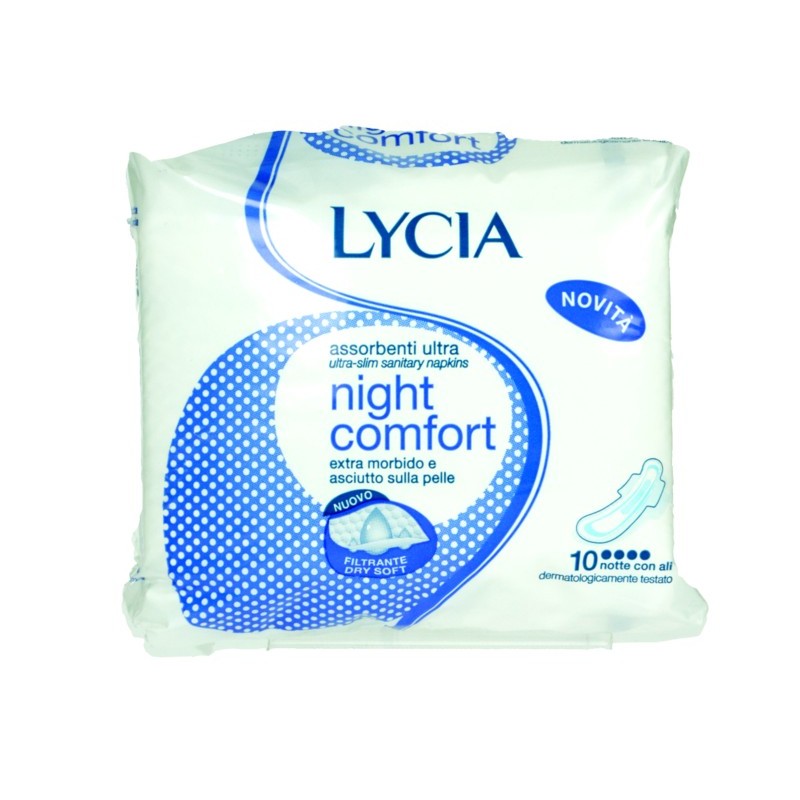 8002340014466Lycia Assorbenti Ultra Notte Con Ali 10pz