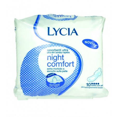 8002340014466Lycia Assorbenti Ultra Notte Con Ali 10pz