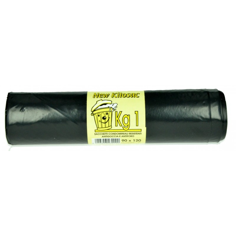 8053853430090New Kilosac Sacchi Nettezza Nero 90x120cm 1000gr
