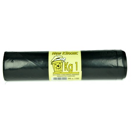 8053853430090New Kilosac Sacchi Nettezza Nero 90x120cm 1000gr