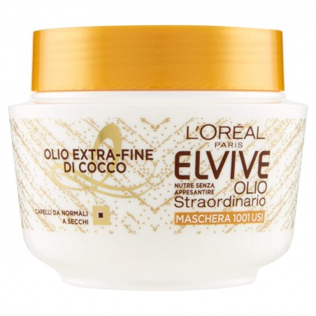 3600523498130Elvive Maschera New Olio Cocco Vaso 300ml