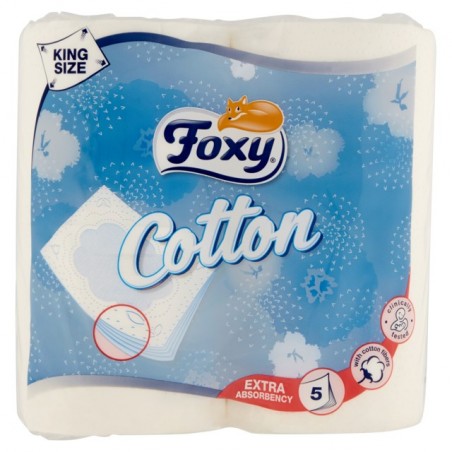 8008260001654Foxy Igienica Cotton 5 Veli 4 Rotoli