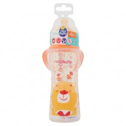 8058664096053Neo Baby Biberon Arancio Collo Largo Caucciu 330ml
