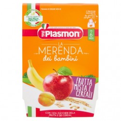 8001040199107Plasmon Merenda Frutta Mista E Cereali 2x120gr