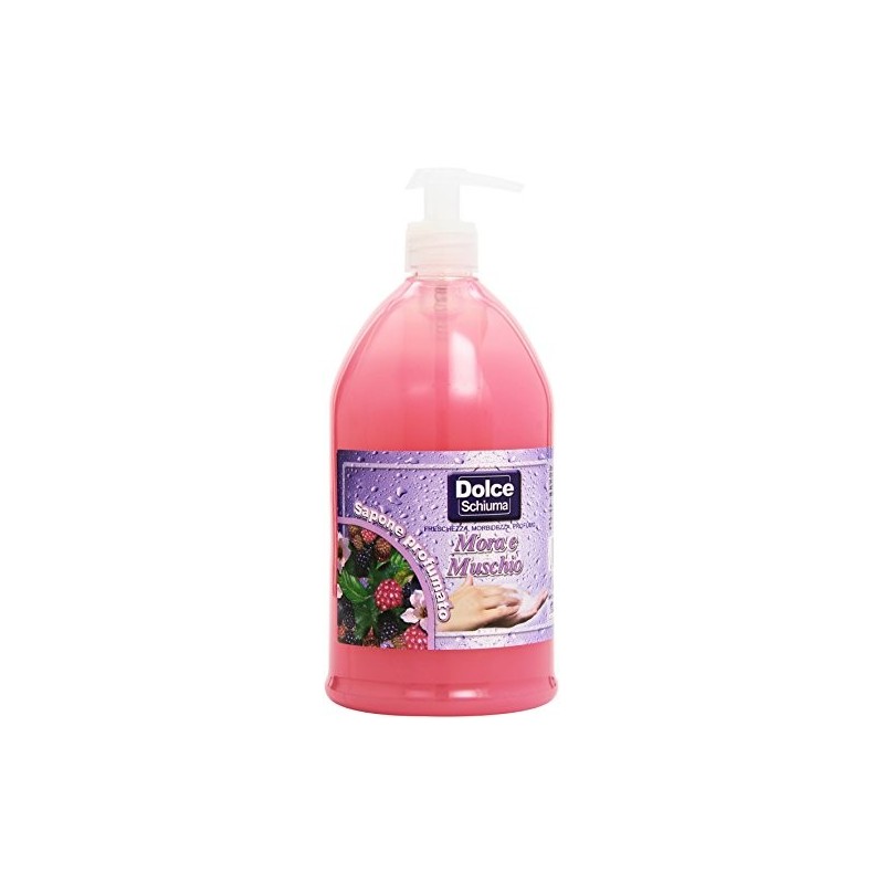 8009368600046Dolce Schiuma Sapone Liquido Mora E Muschio Con Dispenser 1000ml