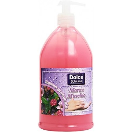 8009368600046Dolce Schiuma Sapone Liquido Mora E Muschio Con Dispenser 1000ml