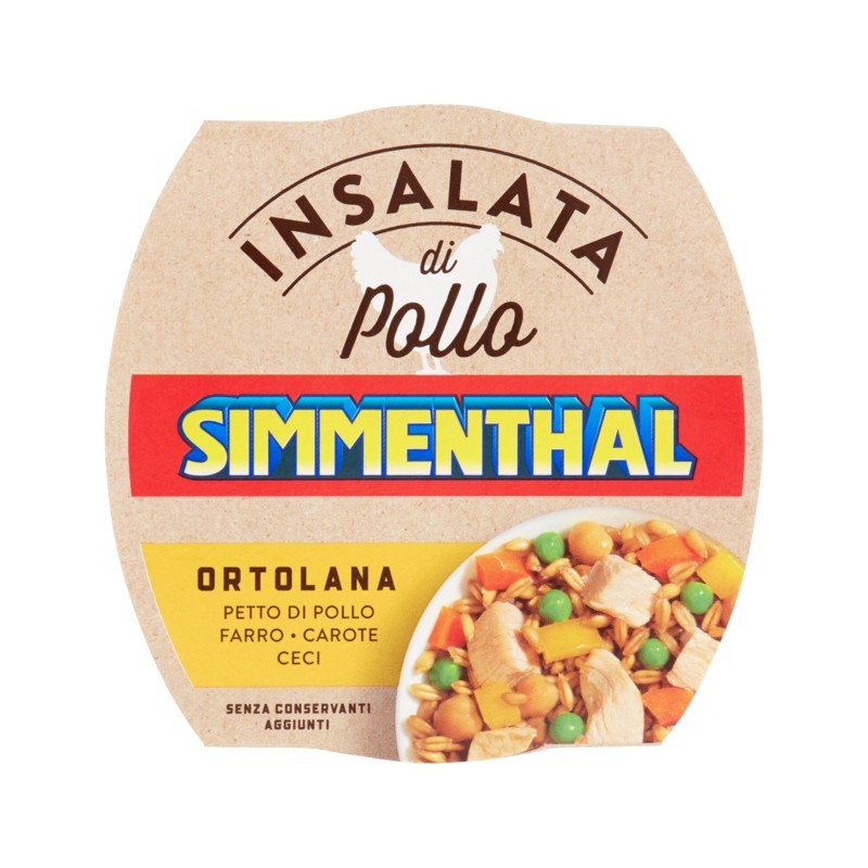 8004030925007Simmenthal Insalata Di Pollo Ortolana Con Farro Carote E Ceci 160gr 8004030925007Simmenthal Insalata Di Pollo Ortolana Con Farro Carote E Ceci 160gr