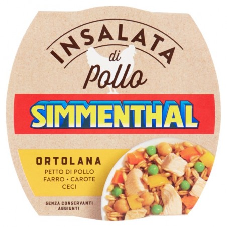 8004030925007Simmenthal Insalata Di Pollo Ortolana Con Farro Carote E Ceci 160gr