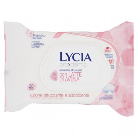 8002340015357Lycia Salviettine Struccanti Pelli Sensibili 20pz