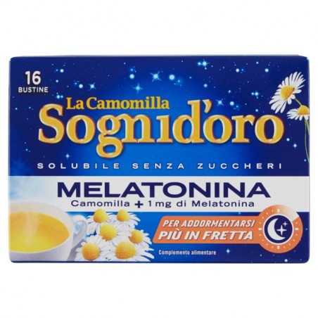 8000050026076Sognid'oro Camomilla Melatonina 16x4gr