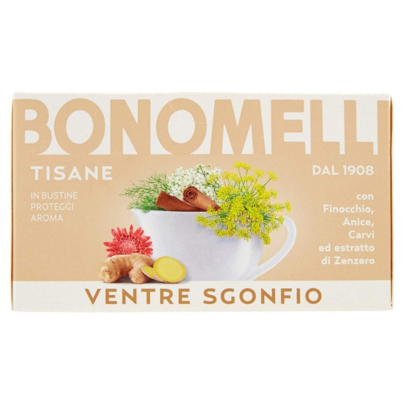 8001840389913Bonomelli Tisana Ventre Sgonfio 16 Filtri 32gr