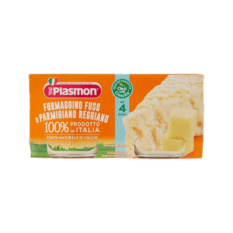 8001040095744Plasmon Omogeneizzato Formaggino Fuso E Parmigiano Reggiano 2x80gr