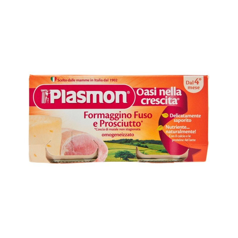 8001040008508Plasmon Omogeneiz Formaggino Fuso E Prosciutto 2x80gr