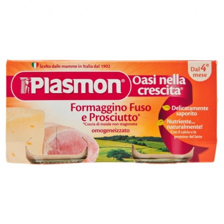 8001040008508Plasmon Omogeneiz Formaggino Fuso E Prosciutto 2x80gr