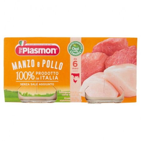 8001040011447Plasmon Omogeneizzato Manzo E Pollo 2x80gr