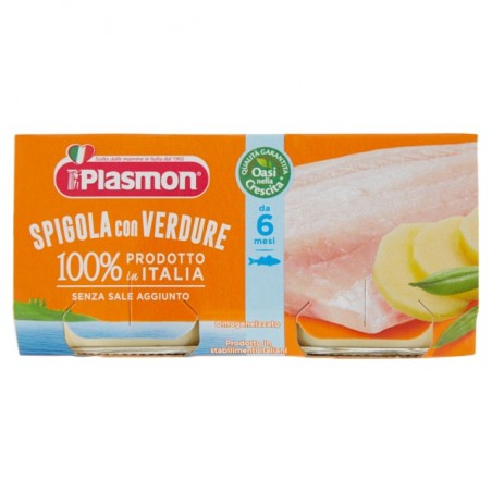 8001040091524Plasmon Omogeneizzato Spigola Con Verdure 2x80gr