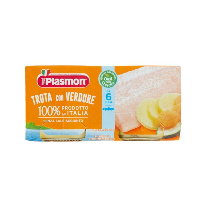 8001040012550Plasmon Omogeneizzato Trota Con Verdure 2x80gr