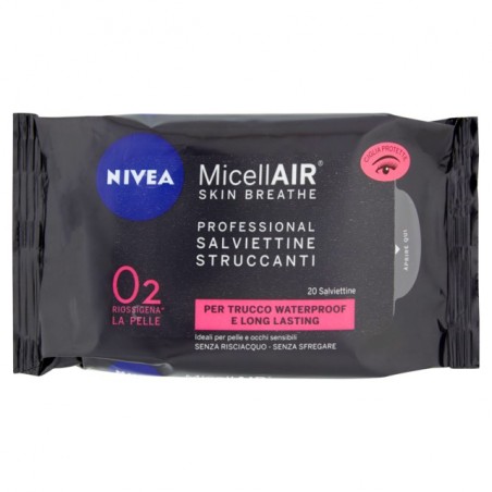 4005900494139Nivea Salviette Struccanti Micell Air Professionali 20pz