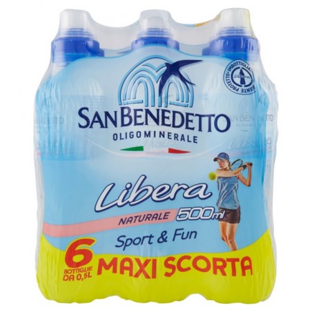 8001620017708San Benedetto Acqua Libera 6x500ml