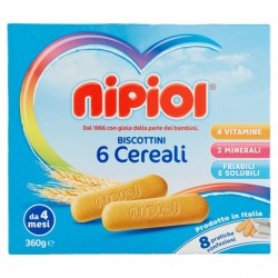 8001040089651Nipiol Biscotto 6 Cereali 360gr