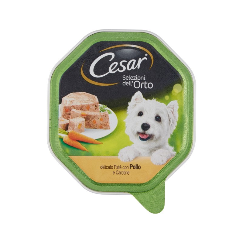 4008429000621CESAR PATÈ SELEZIONI DELL'ORTO POLLO & CAROTINE 150GR