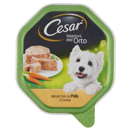 4008429000621CESAR PATÈ SELEZIONI DELL'ORTO POLLO & CAROTINE 150GR