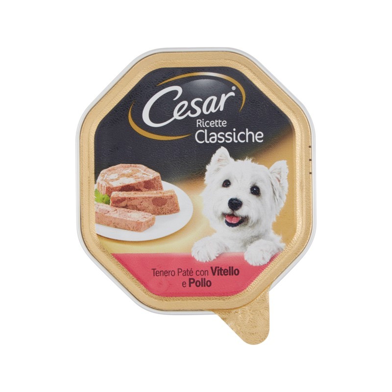 4008429012617CESAR PATÈ RICETTE CLASSICHE VITELLO & POLLO 150GR