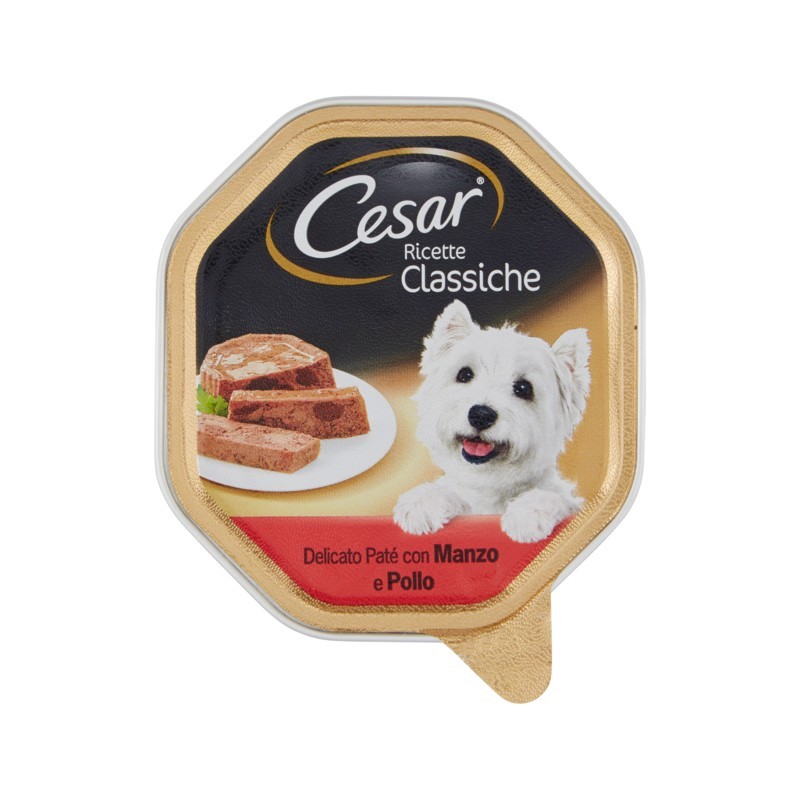 4008429511110CESAR PATÈ RICETTE CLASSICHE MANZO & POLLO 150GR