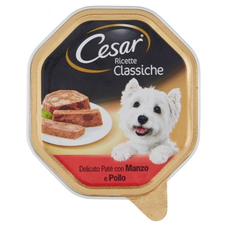 4008429511110CESAR PATÈ RICETTE CLASSICHE MANZO & POLLO 150GR