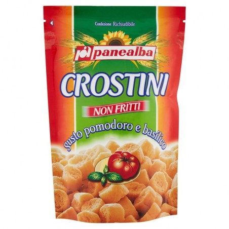 8002333007918Panealba Crostini Non Fritti Gusto Pomodoro E Basilico 100gr
