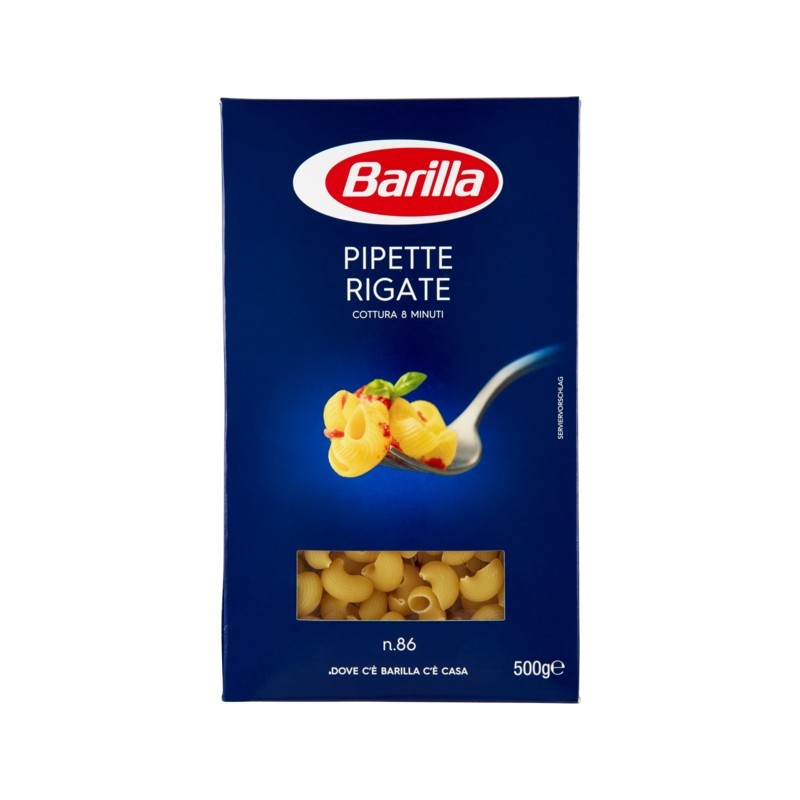 8076802085868Barilla 086 Pipette Rigate 500gr