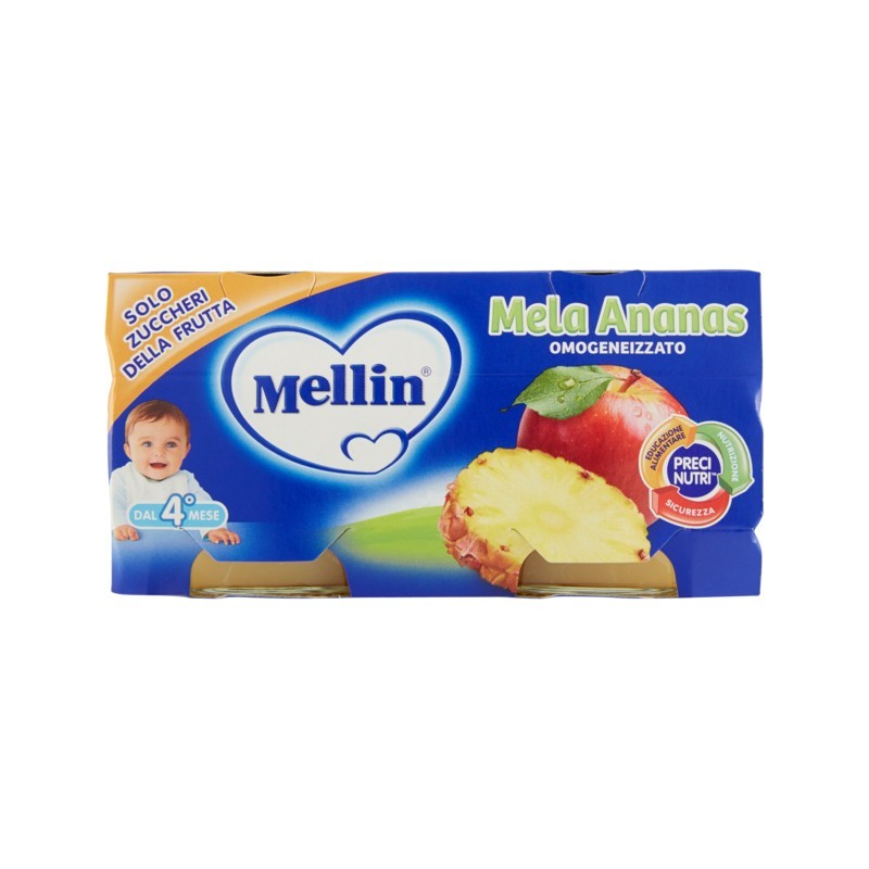 8000050531303Mellin Omogeneizzato Mela E Ananas 2x100gr