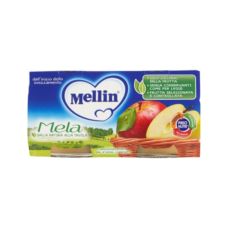 8000050577202Mellin Omogeneizzato Mela 2x100gr