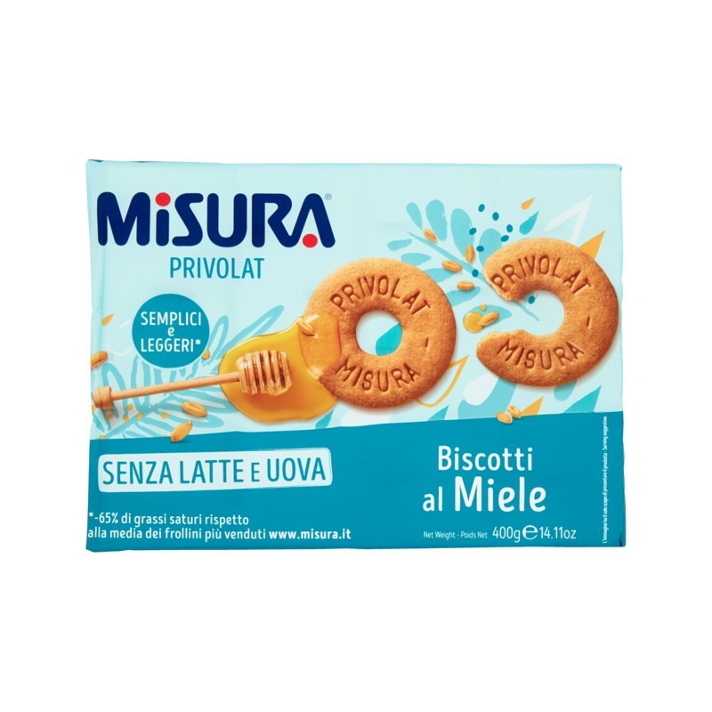 8002590043483Misura Privolat Biscotti Al Miele 400gr