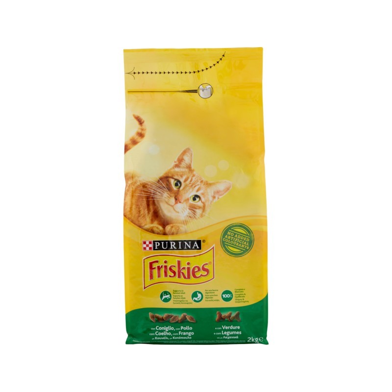 3010470159051FRISKIES CAT CROCCHETTE CONIGLIO POLLO & VERDURE 2000GR