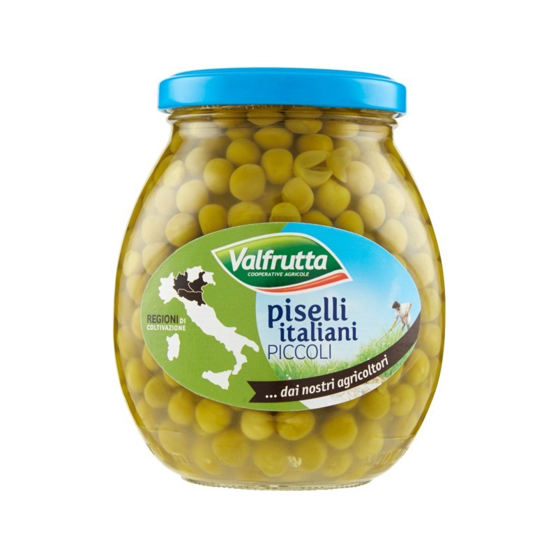 8001440001338Valfrutta Piselli Piccoli Vetro 370gr