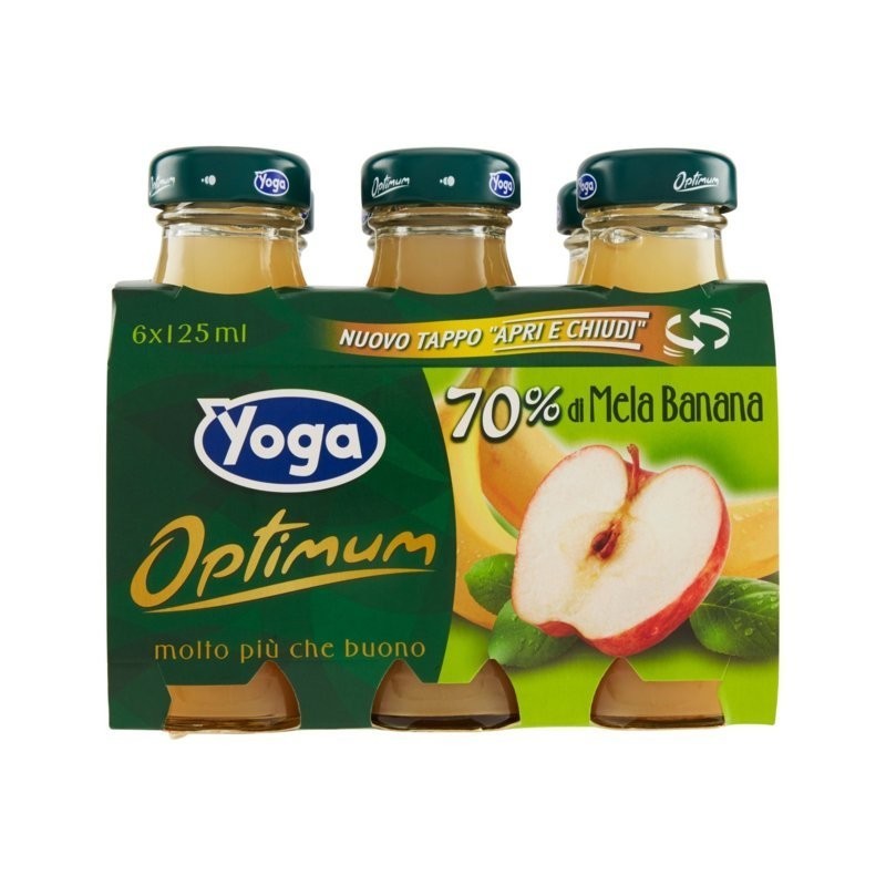 8001440114328Yoga Optimum Succo Mela Banana 6x125ml