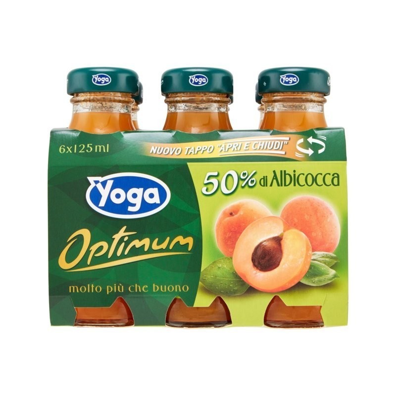8001440114274Yoga Optimum Succo Albicocca 6x125ml