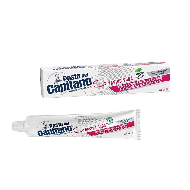 8002140197000Pasta Del Capitano Dentifricio Baking Soda New 100ml