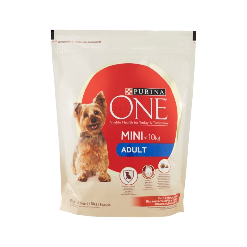 7613034146823Purina One My Dog Is Adult Crocchette Manzo E Riso 800gr
