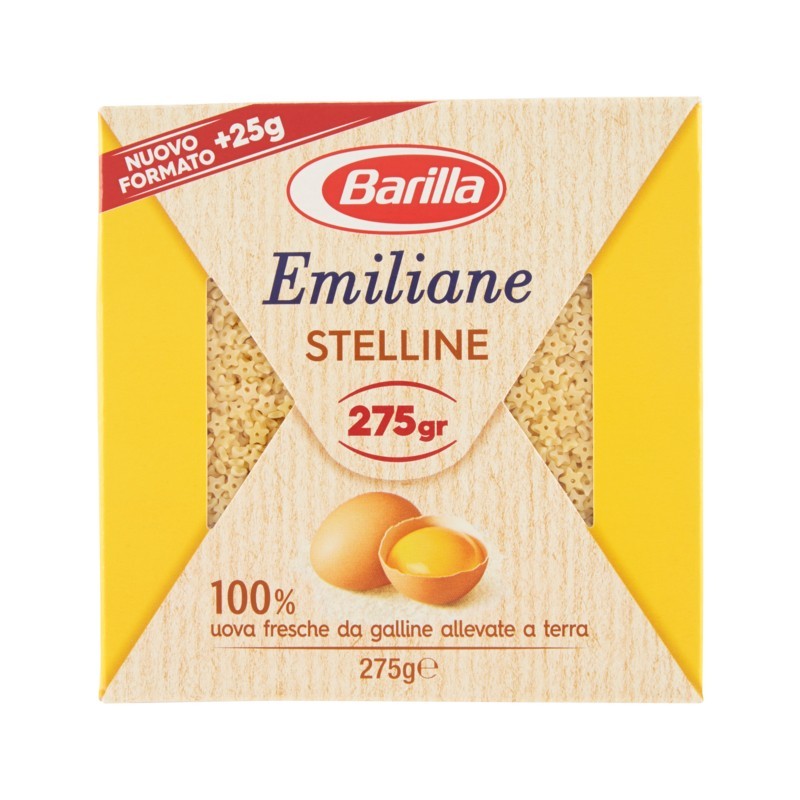 8076809573078Barilla Emiliane Pastina All'uovo Stelline 275gr