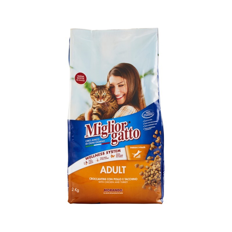 8007520105200Miglior Gatto Crocchette Pollo E Tacchino 2000gr