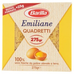 8076809573139Barilla Emiliane Pastina All'uovo Quadretti 275gr