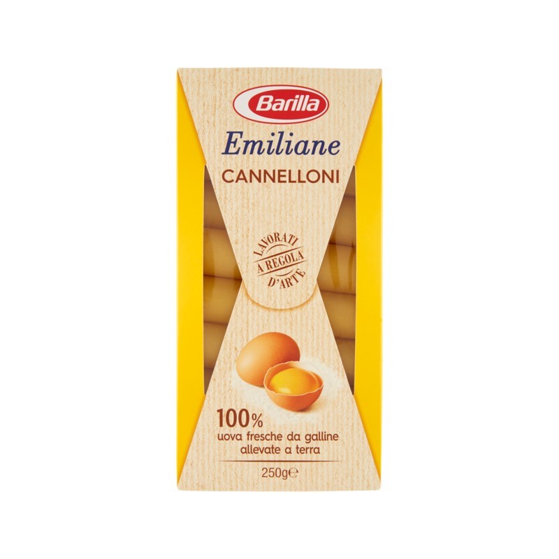 8076809519649Barilla Emiliane 188 Cannelloni All'uovo 250gr